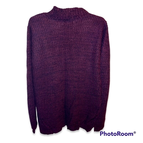 SauciWine Choker V Neck High Low Sweater L Never Worn - Picture 5 of 9